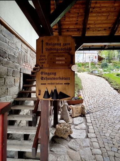 Eingang Schauwerkstatt